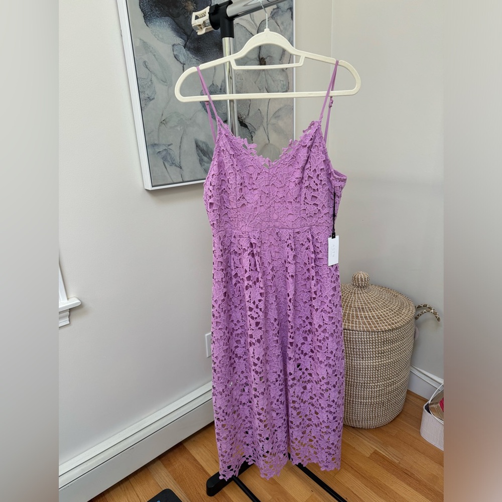ASTR The Label Lace A Line Midi Dress, Size Medium